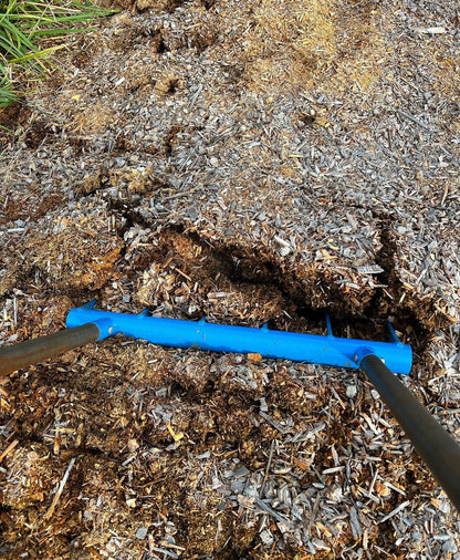 The all steel construction on the Square Foot Gardener Treadlite Broadfork has superior strength for aerating and cultivating the soil