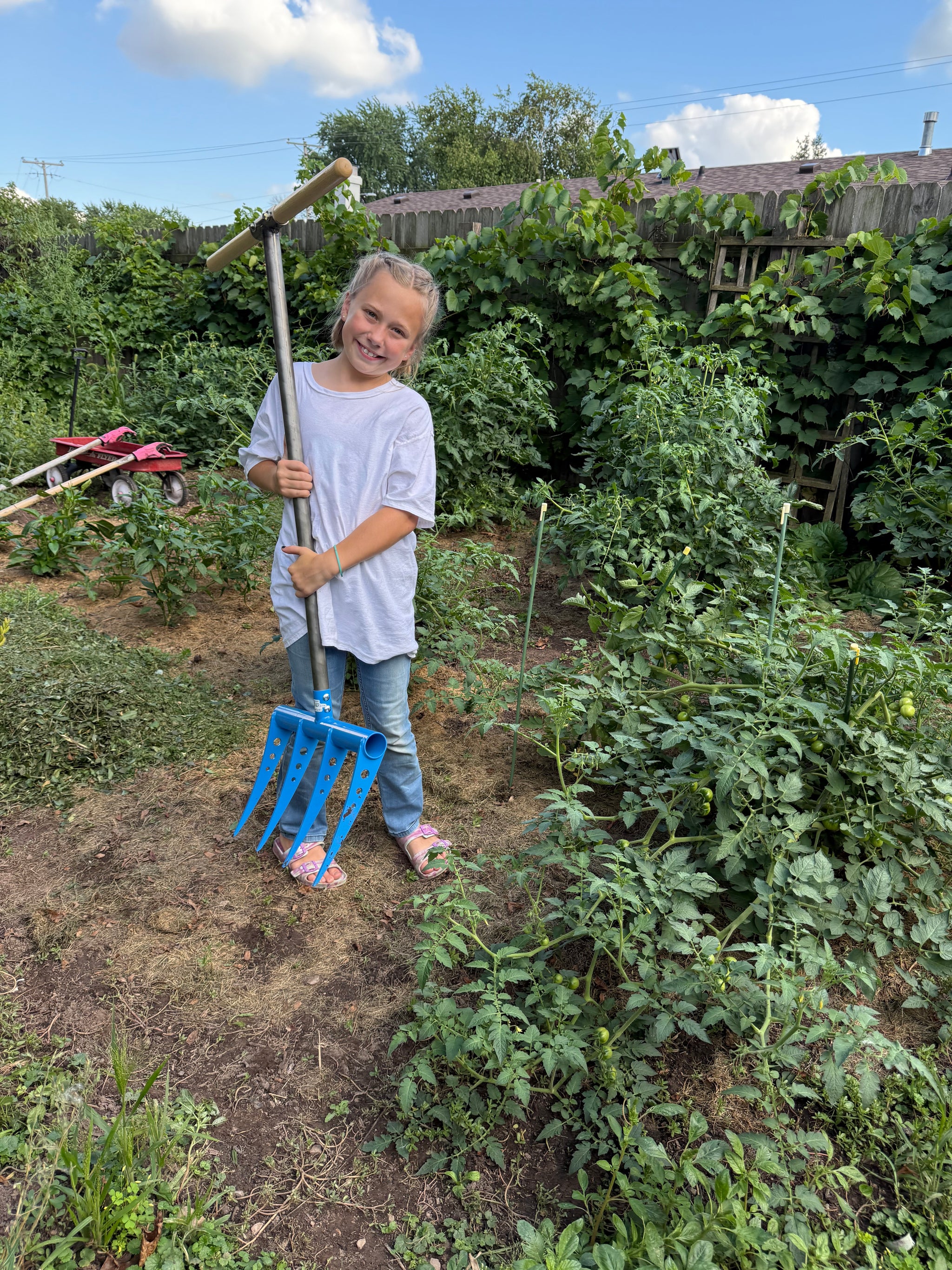 RowFork broadfork by Treadlite is lightweight and high strength