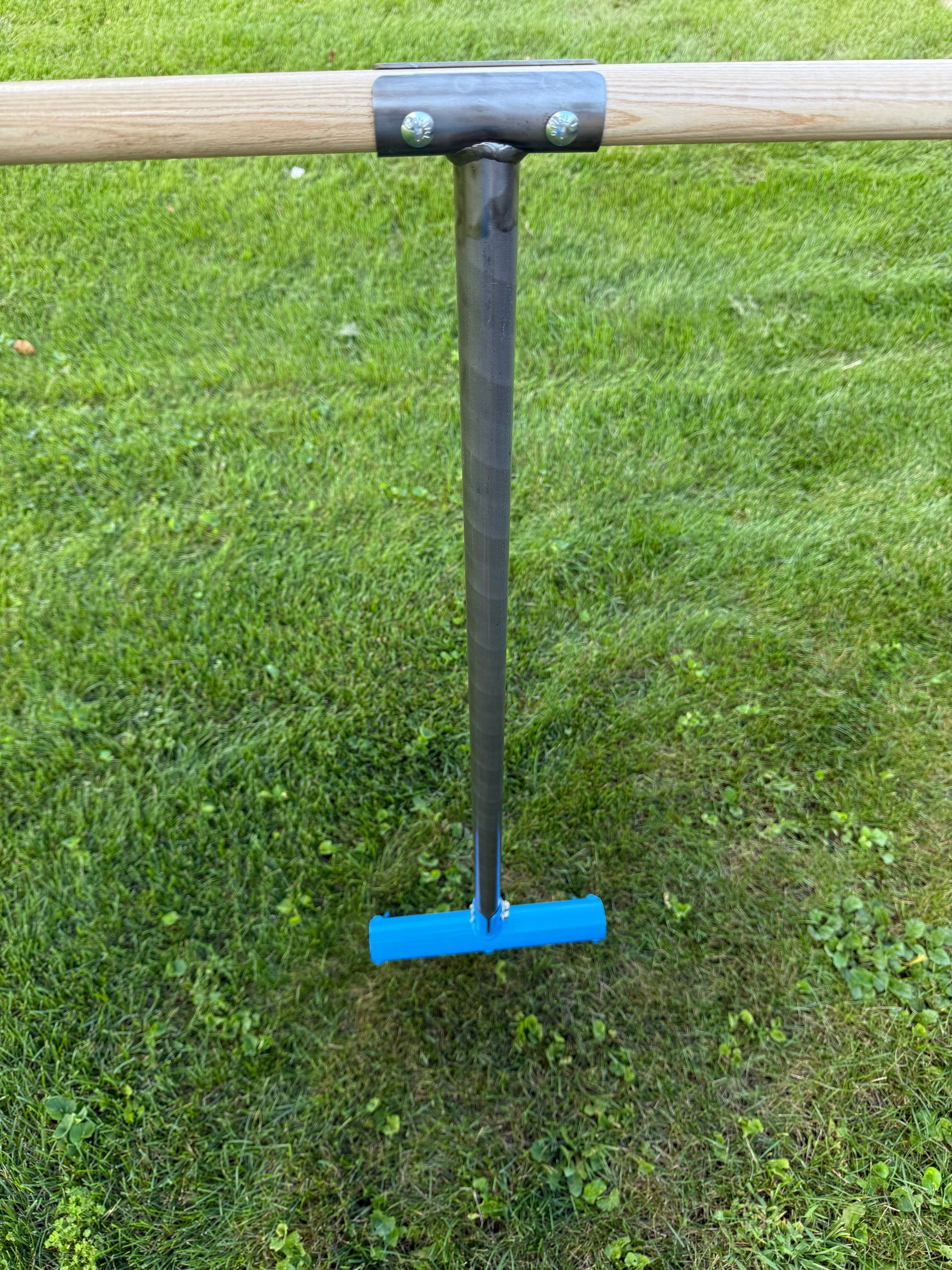treadlite broadfork row style tool features steel strength and comfort of ash wood handle 