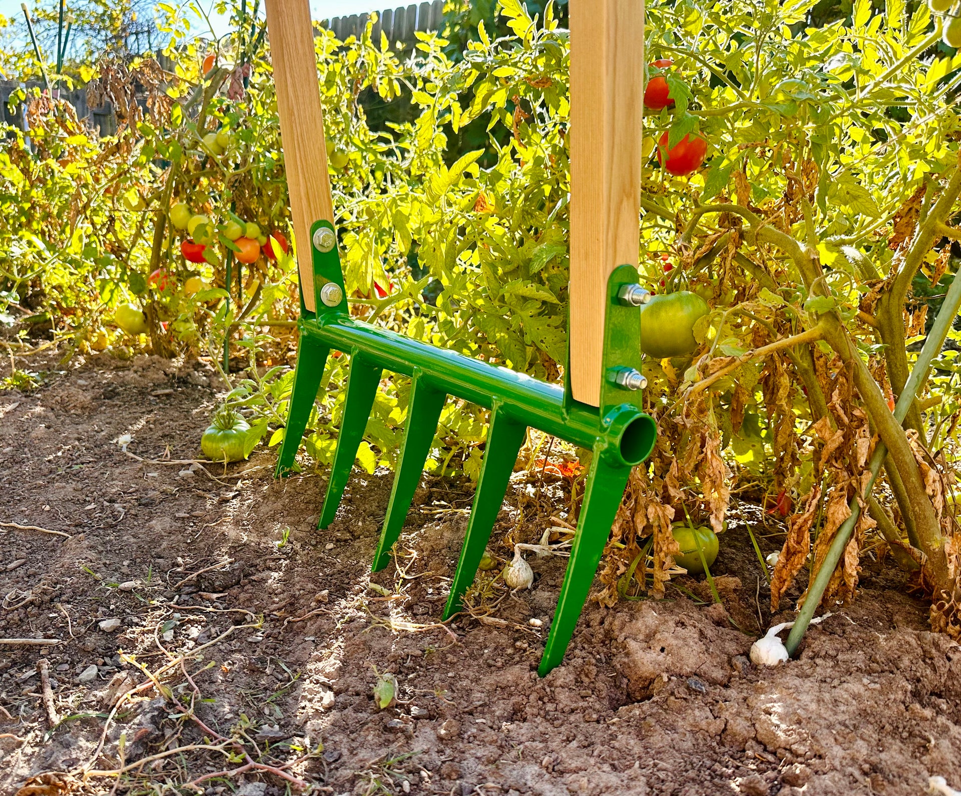 Wren Treadlite Broadfork | Multiple Sizes Available | 10" tines - Ash Wood / 4 Tine (7 lbs) - In Production