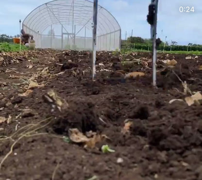 Video of The All Day Treadlite Broadfork 4 tine hand tiller on the farm